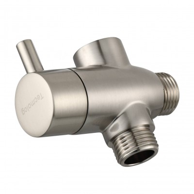 Ciencia Brass Nickel Bathroom G1/2 Diverter Valve no nuts for Shower Arm or Bathrub Faucet Water Valve Filter,DSF013NA