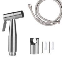 Toilet Handheld Toilet Sprayer 304 Stainless Steel Brushed Bidet Spray Kit Bathroom bidet handheld sprayer